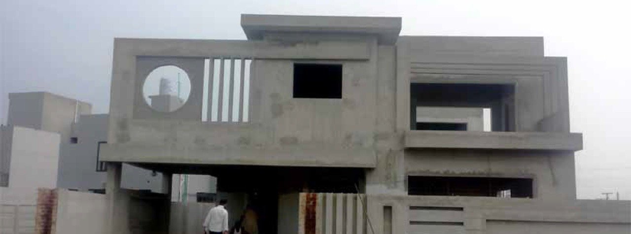 GREY STRUCTURE COST TO BUILD A 1 KANAL HOUSE IN 1230/- PER SQUARE FEET