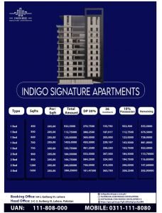Indigo Signature Apartments Payment Plan